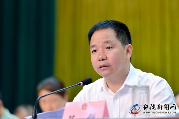 县人大常委会主任张险峰向大会作《仪陇县人大常委会工作报告》
